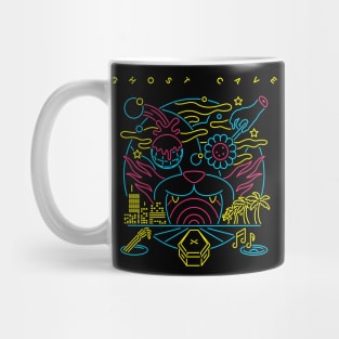 Ghost Cave Neon Album Cover (Multicolor) Mug